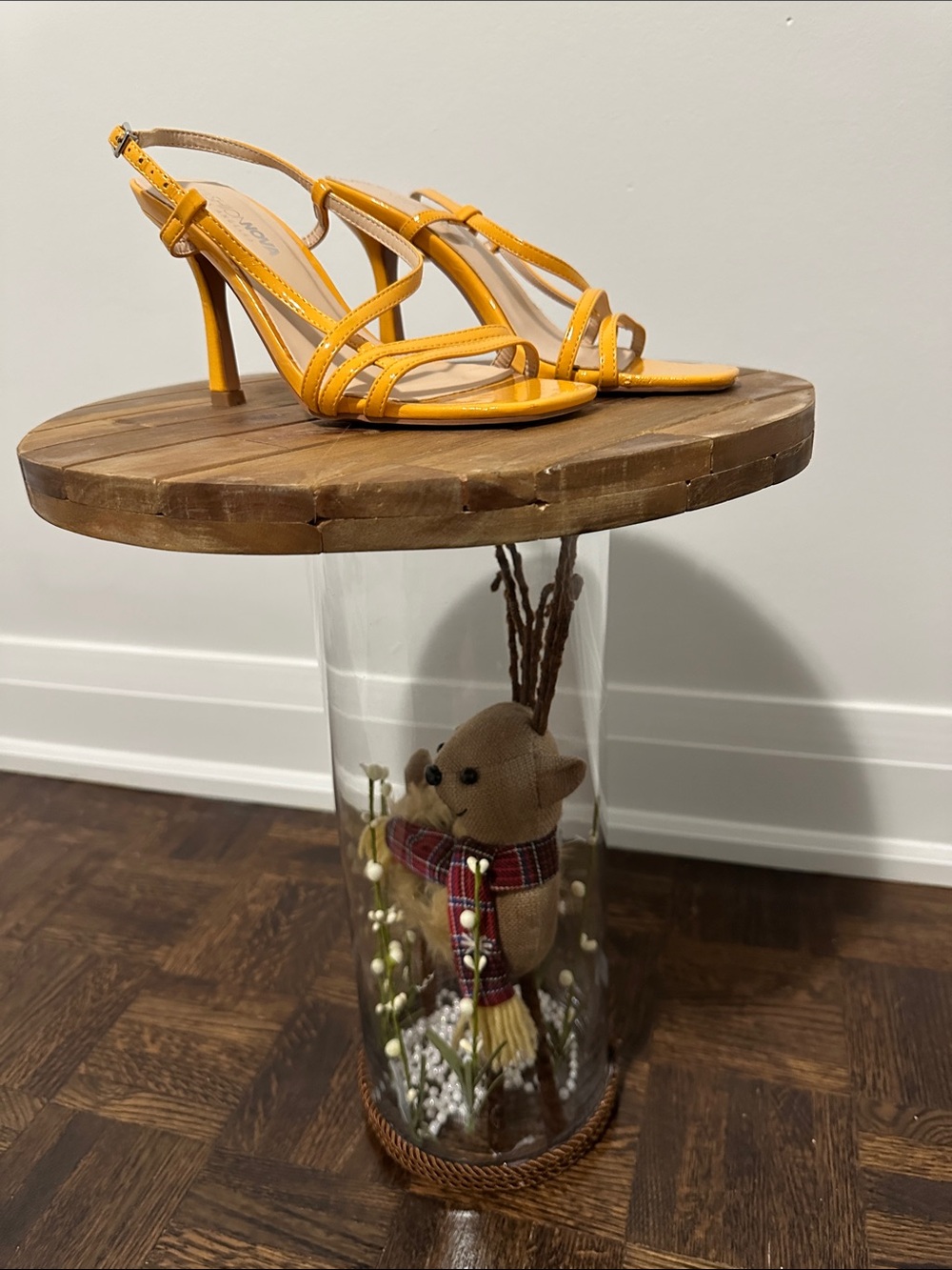 Yellow Strappy Slingback Heels - Chic Women's Dress Sandals